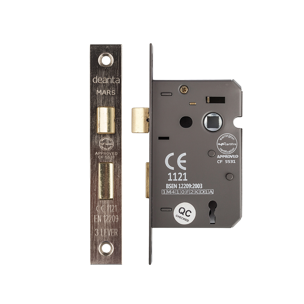 Sash Lock Satin Nickel square