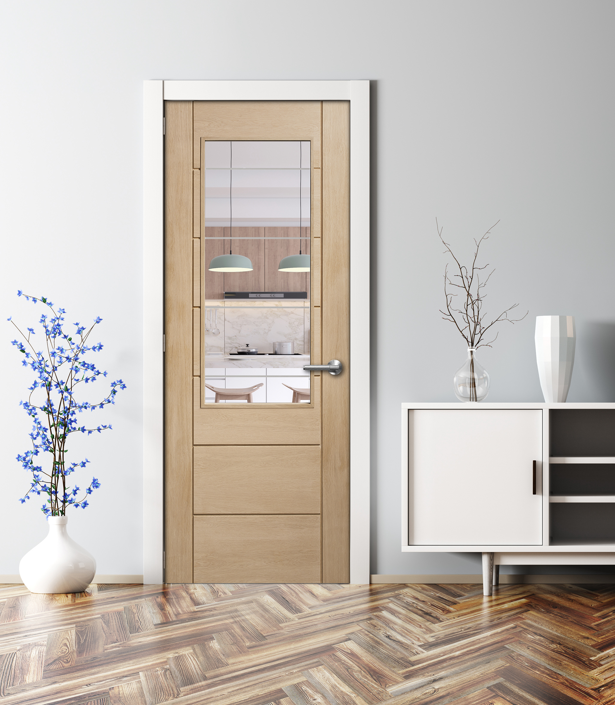 Modern,Interior,Of,Living,Room,With,Sofa,,Cabinet,And,Door